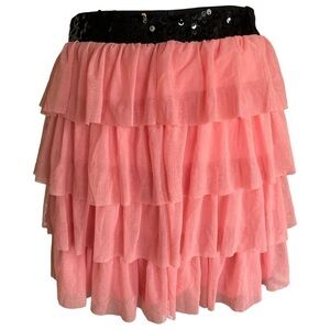 Candie’s Pink Ruffle Mini Skirt Size Medium